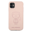 Karl Lagerfeld Silicone Ikonik Outline - Etui iPhone 11 (różowy)