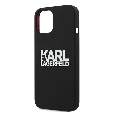 Karl Lagerfeld Silicone Stack Logo - Etui iPhone 13 (czarny)