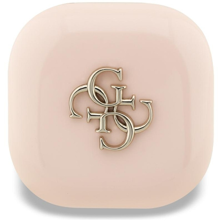 Guess 4G Metal Logo - Słuchawki Bluetooth TWS + etui ładujące (różowy)
