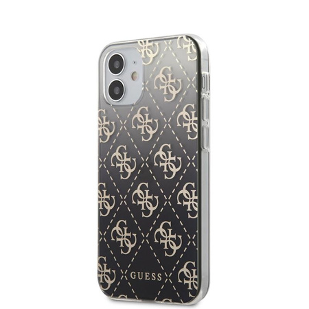 Guess 4G Gradient - Etui iPhone 12 Mini (czarny)