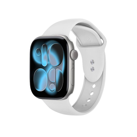 Crong Liquid - Pasek do Apple Watch 38/40/41/42 mm (biały)