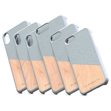 Nordic Elements Original Hel - Drewniane etui iPhone XR (Light Grey)