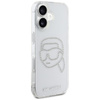 Karl Lagerfeld IML Rhinestones Karl Head - Etui do iPhone 16 (przezroczysty)