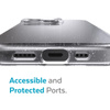 Speck Presidio Perfect-Clear with Glitter - Etui iPhone 13 Pro z powłoką MICROBAN (Clear/Platinum Glitter)