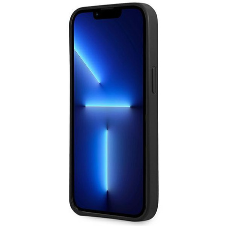 Guess Saffiano 4G Small Metal Logo – Etui iPhone 13 (czarny)