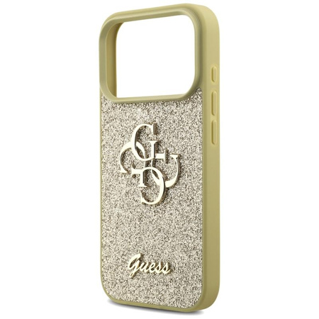 Guess Fixed Glitter Big 4G - Etui do iPhone 17 Pro (złoty)