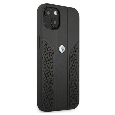 BMW Leather Curve Perforate HC - Etui iPhone 13 (czarny)