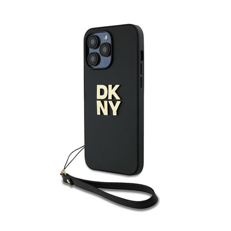 DKNY Wrist Strap Stock Logo - Etui iPhone 14 Pro Max (czarny)