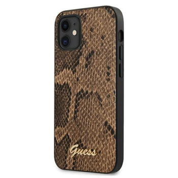 Guess Python Collection - Etui iPhone 12 mini (brązowy)