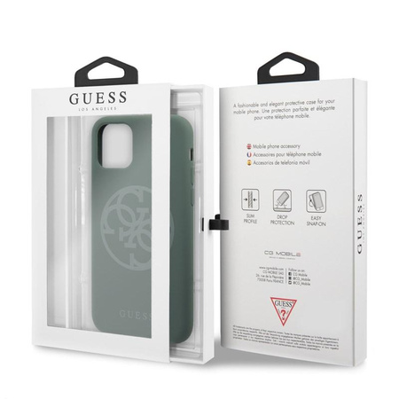 Guess Silicone 4G Tone to Tone - Etui iPhone 11 (khaki)
