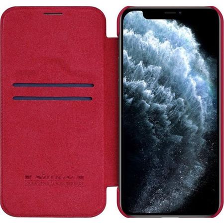 Nillkin Qin Leather Case - Etui Apple iPhone 12 / 12 Pro (Red)