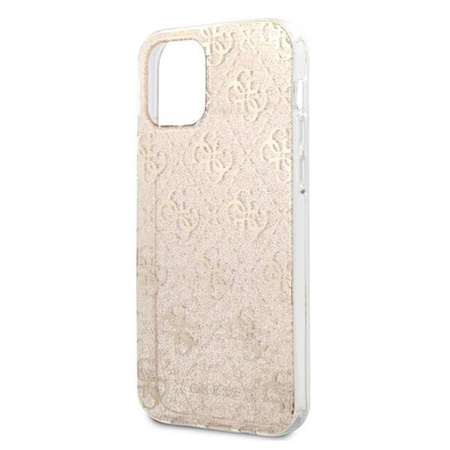 Guess 4G Glitter - Etui iPhone 12 / iPhone 12 Pro (Gold)