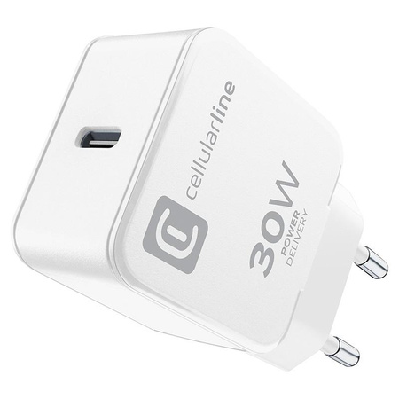 Cellularline The One - Ładowarka sieciowa USB-C Power Delivery 30W (biały)