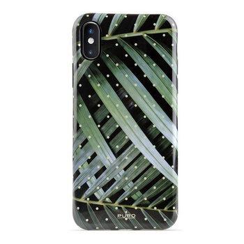PURO Glam Tropical Leaves - Etui iPhone Xs Max (Brilliant Leaves)
