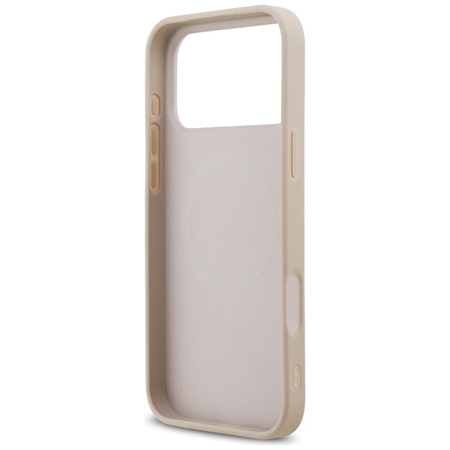 Guess Saffiano Classic Logo MagSafe - Etui iPhone 17 Pro Max (różowy)
