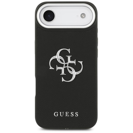 Guess Grained Big 4G Classic Logo - Etui iPhone Air (czarny)