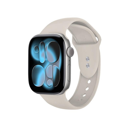 Crong Liquid - Pasek do Apple Watch 38/40/41/42mm (kamienny beż)