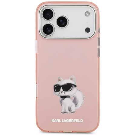 Karl Lagerfeld IML Aquarelle Choupette & Logo MagSafe - Etui iPhone 17 Pro (różowy)
