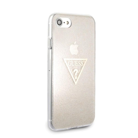 Guess Solid Glitter Triangle - Etui iPhone 8 / 7 (Gold)