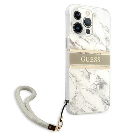 Guess Marble Strap - Etui iPhone 13 Pro (szary)