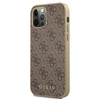 Guess 4G Collection - Etui iPhone 12 / iPhone 12 Pro (brązowy)