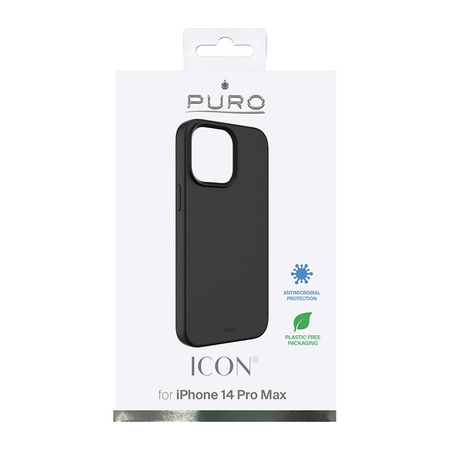 PURO ICON Cover - Etui iPhone 14 Pro Max (czarny)