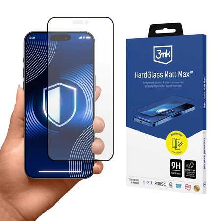 3mk HardGlass Matt Max - Matowe szkło hartowane do iPhone 17 Pro Max