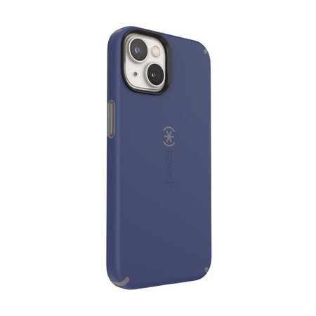 Speck CandyShell Pro - Etui iPhone 14 / iPhone 13 z powłoką MICROBAN (Prussian Blue / Cloudy Grey)