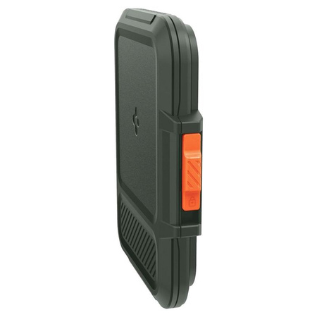 Spigen Lock Fit MagSafe - Portfel magnetyczny (Military Green)