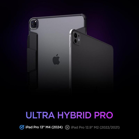 Spigen Ultra Hybrid Pro - Etui do iPad Pro 13" M4 (2024)  (Black)