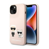 Karl Lagerfeld Liquid Silicone Karl & Choupette MagSafe - Etui iPhone 14 (różowy)