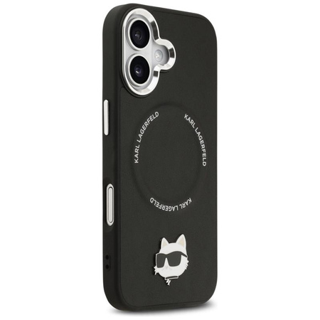 Karl Lagerfeld Choupette Pin MagSafe - Etui iPhone 17 (czarny)