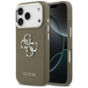 Guess Grained Big 4G Classic Logo - Etui iPhone 17 Pro (brązowy)