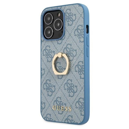 Guess 4G Ring Case - Etui iPhone 13 Pro (niebieski)