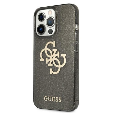 Guess Glitter 4G Big Logo - Etui iPhone 13 Pro (czarny)