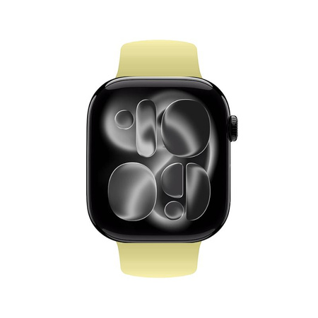 Crong Liquid - Pasek do Apple Watch 38/40/41/42mm (słomkowy)