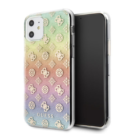 Guess 4G Peony Iridescent - Etui iPhone 11 (tęczowy)