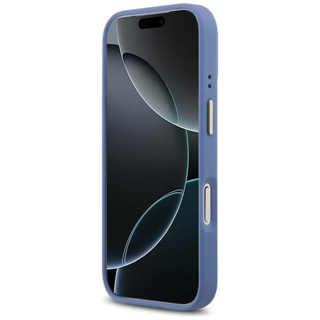 Guess 4G Strass Logo MagSafe - Etui iPhone 17 Pro (niebieski)