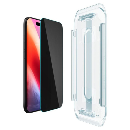 Spigen GLAS.TR EZ FIT Privacy 2-Pack - Szkło hartowane z filtrem prywatyzującym do iPhone Air (2 sztuki)