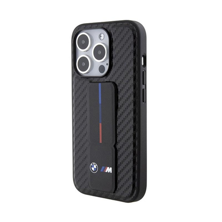 BMW Grip Stand Smooth & Carbon - Etui iPhone 15 Pro Max (czarny)