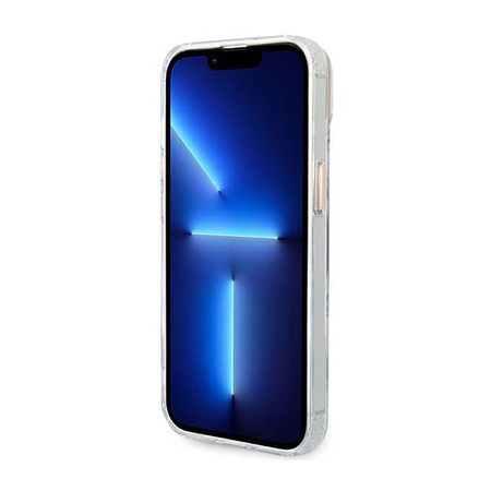 Guess Metal Outline Magsafe - Etui iPhone 14 (przezroczysty / złoty)