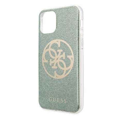 Guess Circle Glitter 4G - Etui iPhone 11 Pro Max (khaki)