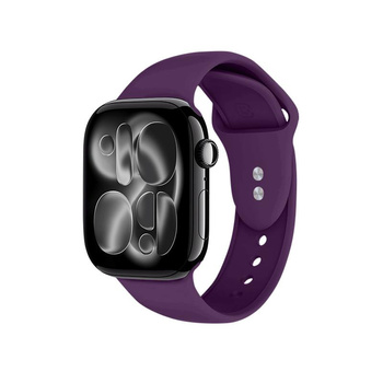 Crong Liquid - Pasek do Apple Watch 44/45/46/49 mm (śliwkowy)