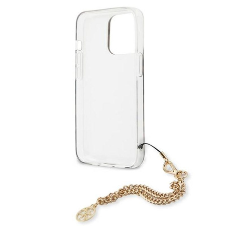 Guess Leopard Gold Chain - Etui iPhone 13 Pro Max
