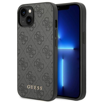 Guess 4G Metal Gold Logo – Etui iPhone 14 Plus (szary)