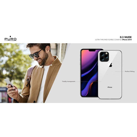 PURO 0.3 Nude - Etui iPhone 11 (przezroczysty)