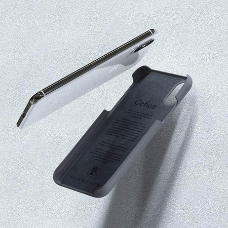 Nordic Elements Original Gefion - Drewniane etui iPhone Xs / X (Mid Grey)