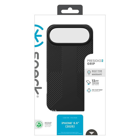 Speck Presidio2 Grip MagSafe - Etui iPhone Air (Black / Slate Grey / White)