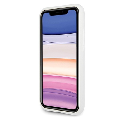 Karl Lagerfeld Fullbody Silicone Iconic - Etui iPhone 11 (White)