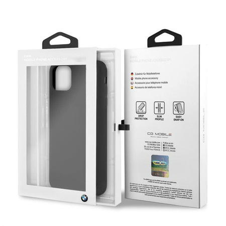 BMW Silicone Hard Case - Etui iPhone 11 Pro Max (czarny)